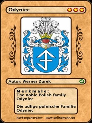 cover image of The noble Polish family Odyniec Die adlige polnische Familie Odyniec